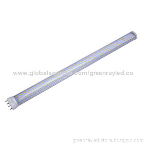 22W Tube, 2G11 LED Bulb, Luminous Efficiency>120lm/w, Ra>80, 3-year Warranty